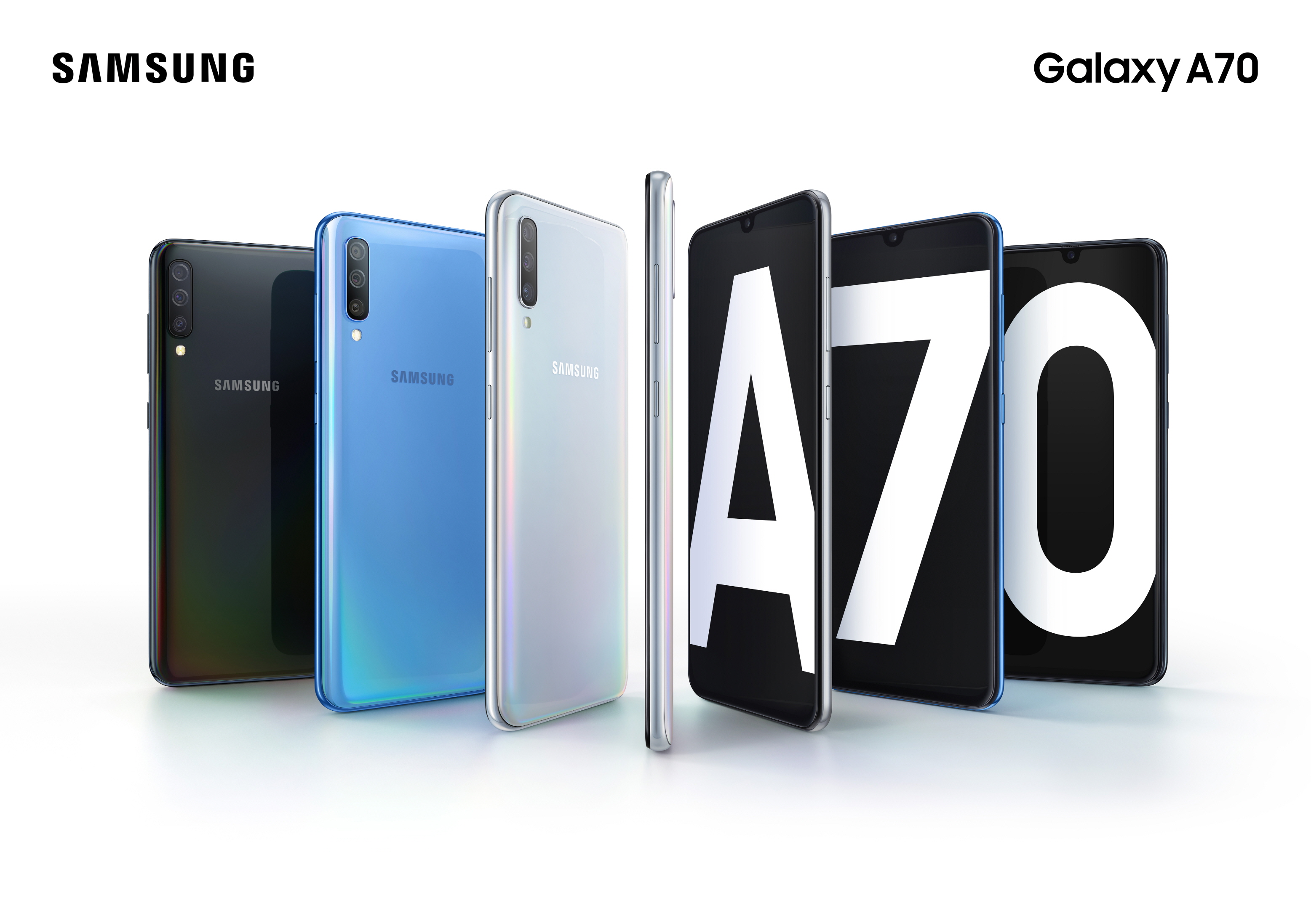 自带前后3200万像素相机的三星galaxya70现已正式发布