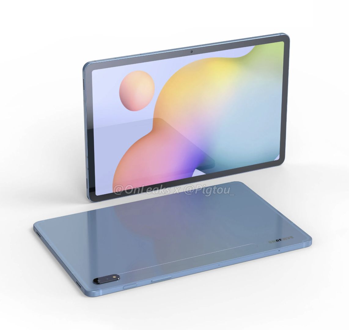 从图片来看,三星galaxy tab s7的设计与galaxy tab s6区别不大,将采用